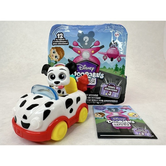 Disney Doorables Lucky 101 Dalmatians Let's Go Series 3 Figure Vehicle Car NEW - Picture 2 of 9